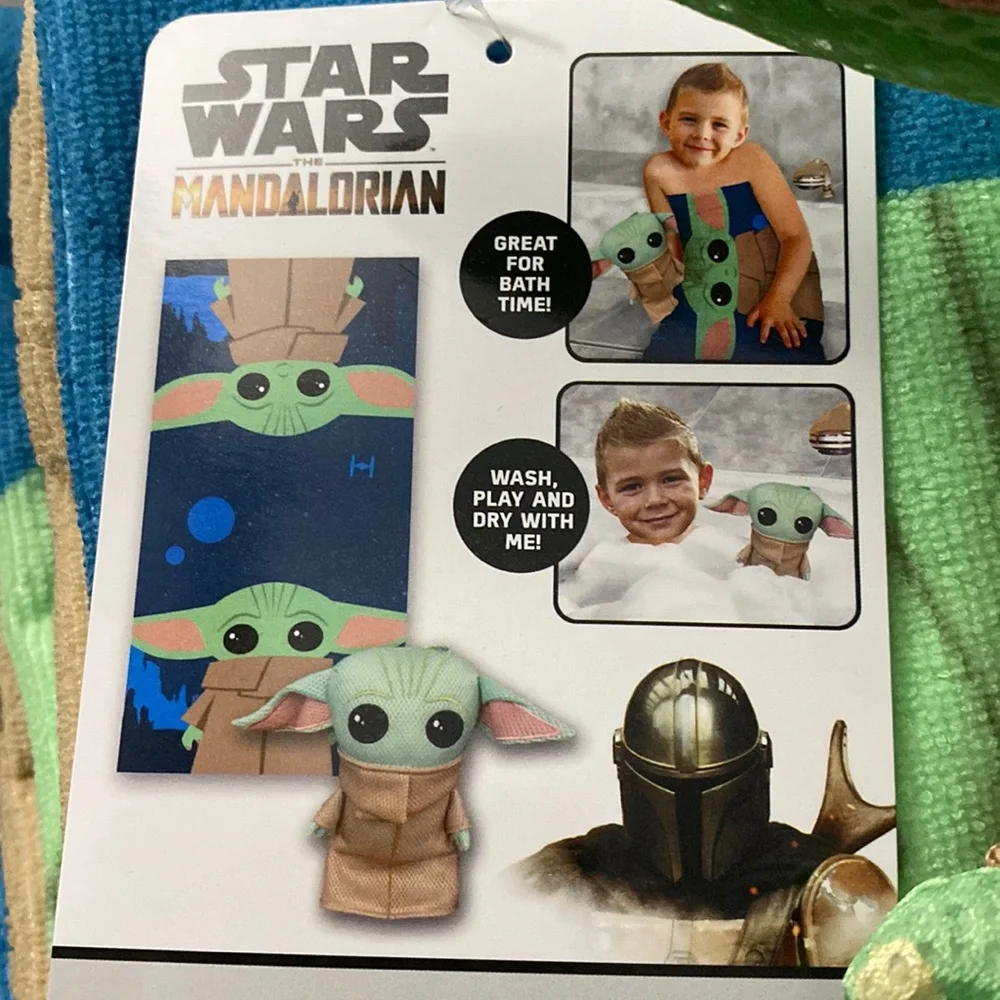 Starwars 2 Piece Bath Scrubby And Bath Towel